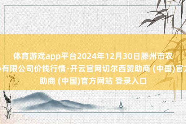 体育游戏app平台2024年12月30日滕州市农副居品物流中心有限公司价钱行情-开云官网切尔西赞助商 (中国)官方网站 登录入口