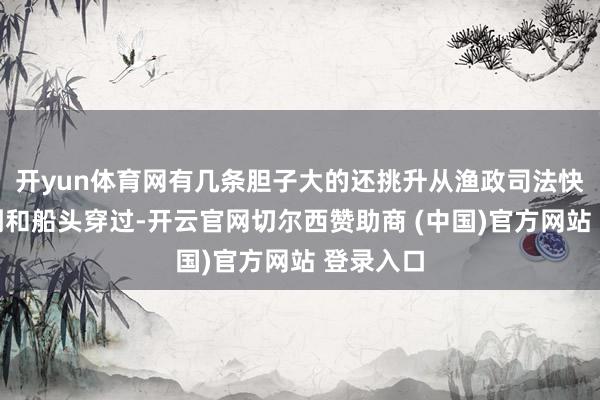 开yun体育网有几条胆子大的还挑升从渔政司法快艇的两侧和船头穿过-开云官网切尔西赞助商 (中国)官方网站 登录入口